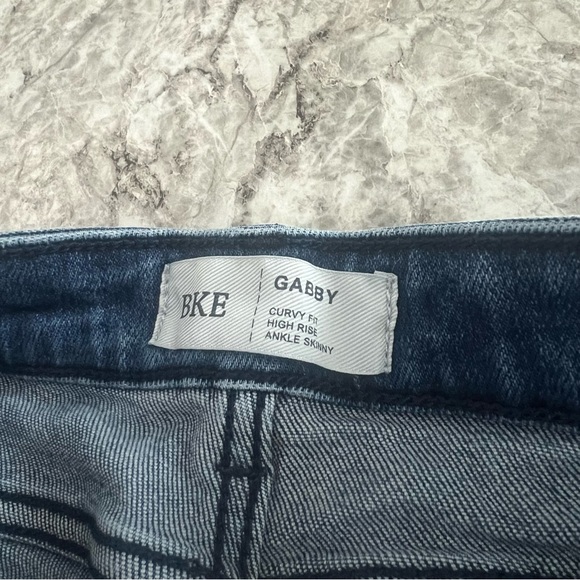 BKE Jeans the buckle distressed skinny gabby high rise ankle size 25 twenty five - Picture 4 of 11